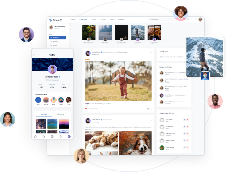 Social Network and Community BuddyPress Theme + Flutter App | Buddypress Theme Like Facebook | Iqonic Design