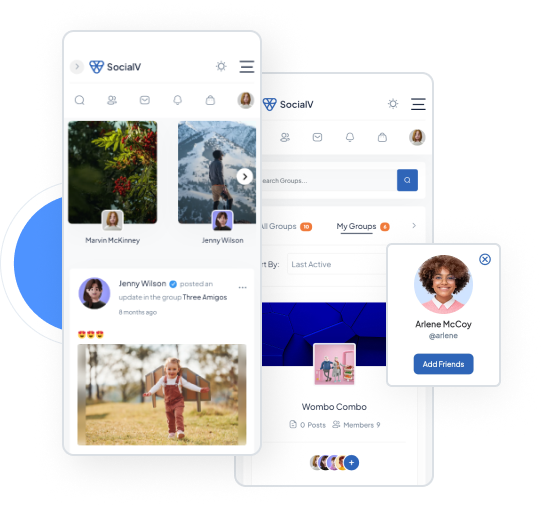 Buddypress Theme Like Facebook | Social Network and Community BuddyPress Theme | SocialV | Iqonic Design